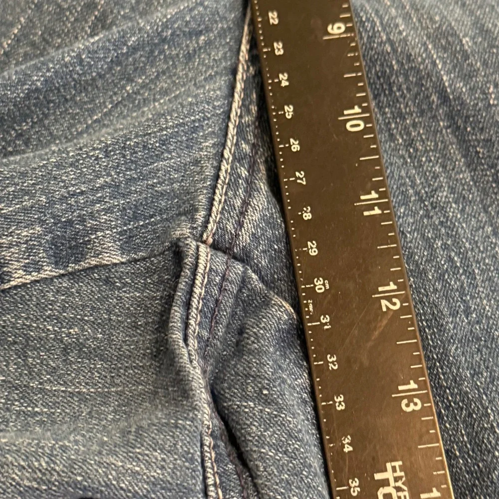 JMS Just My Size Womens 22W Denim Bermuda Shorts Butterfly Rhinestone Antique